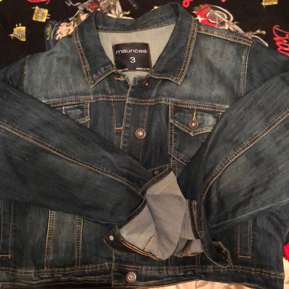 Denim crop jacket